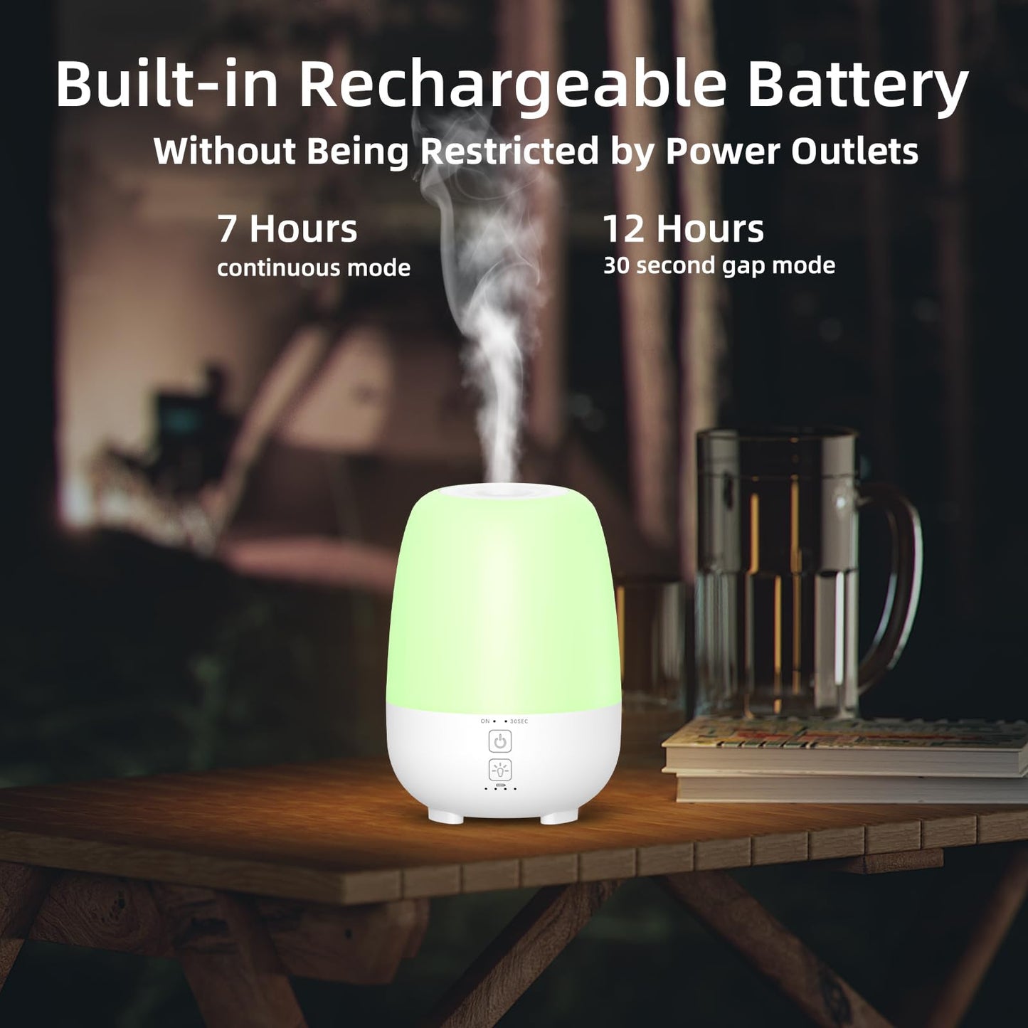 SPLITSKY 150ML Cordless Diffuser – 6000mAh Battery, 7h Run Time