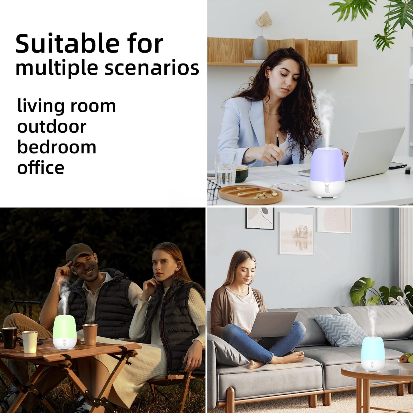 SPLITSKY 150ML Cordless Diffuser – 6000mAh Battery, 7h Run Time