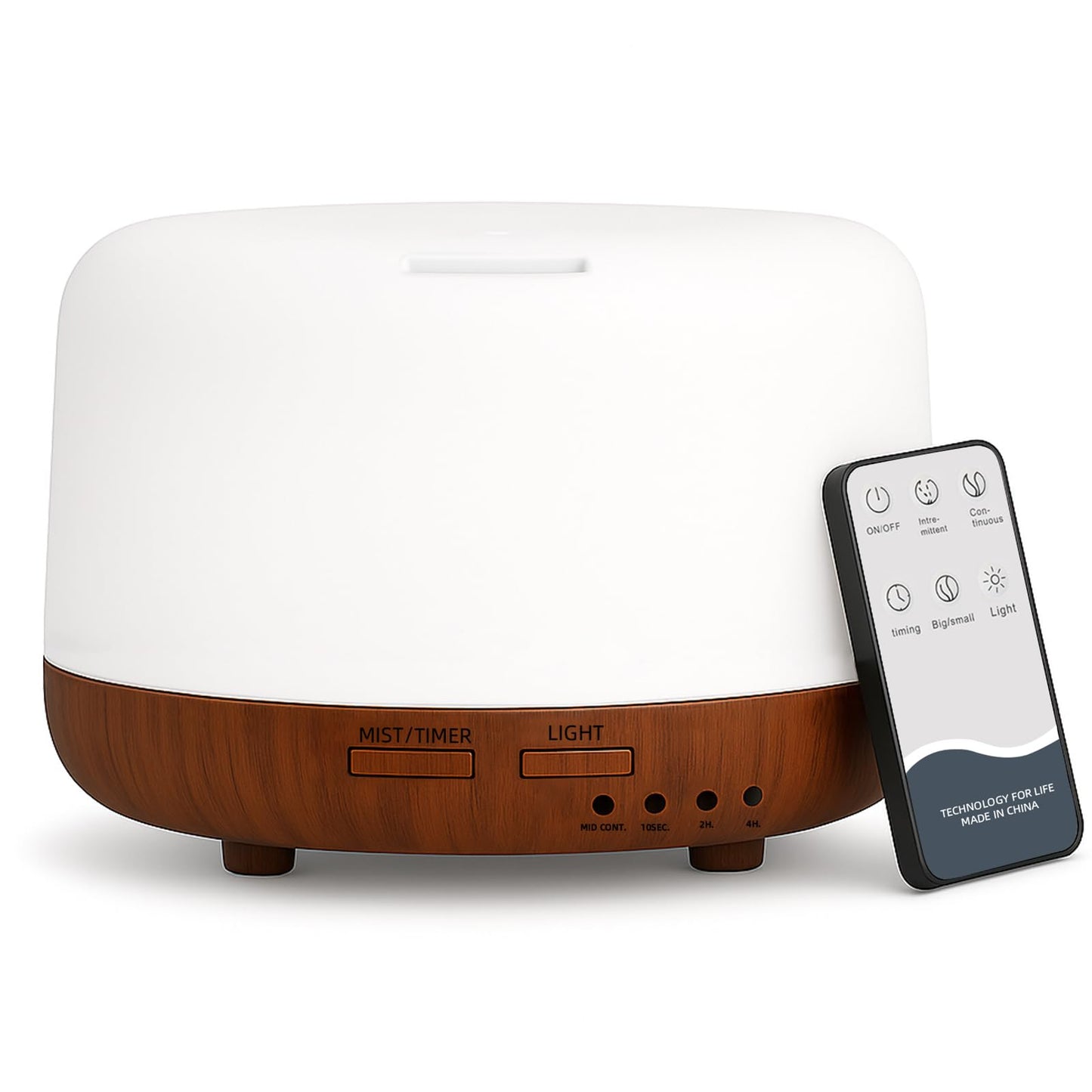 SPLITSKY 300ML Essential Oil Diffuser | Quiet 8H Run, 7-Color LED, Remote