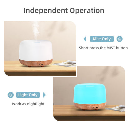 SPLITSKY Aromatherapy Essential Oil Diffuser | 300ml, Remote, 7-Color LED, Quiet Humidifier