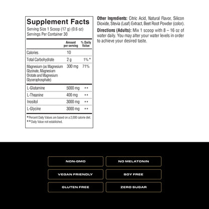 Spoken Nutrition Sleep Builder – Melatonin-Free Sleep Powder, 3 Magnesium Forms, Cherry Flavor, 30 Servings