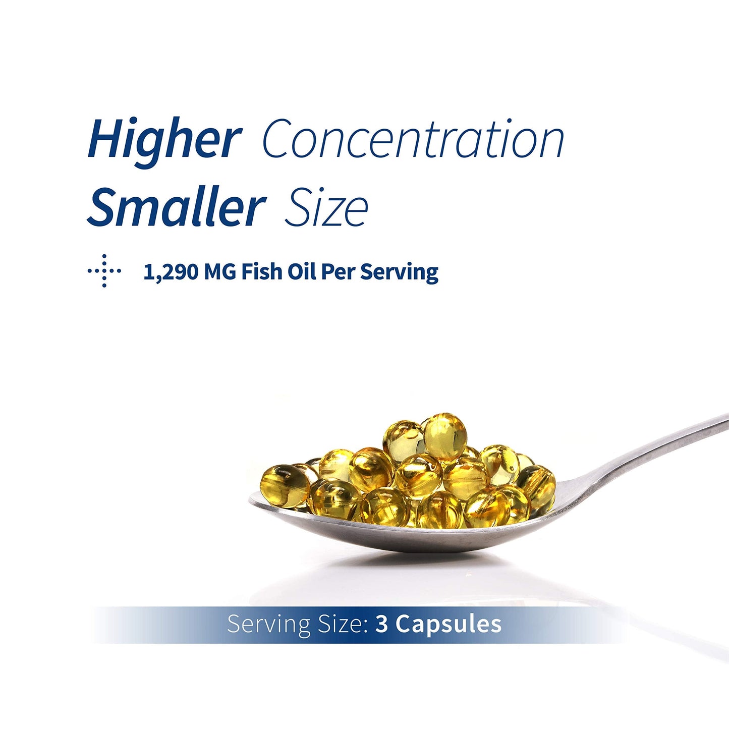 Spoonful Mini Omega-3 Fish Oil – iFOS Certified, 1290 mg/Serving, 300 Softgels, Made in USA