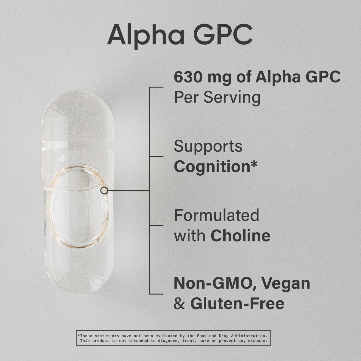 Sports Research® Alpha GPC 630mg (Extra Strength) – Bioavailable Choline for Focus & Cognitive Support | Vegan • Non-GMO • Gluten Free – 120 Liquid Capsules BritishVita | Premium UK Vitamins & Wellness Supplements