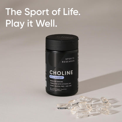 Sports Research Choline 800 mg | VitaCholine for Focus | Vegan Certified