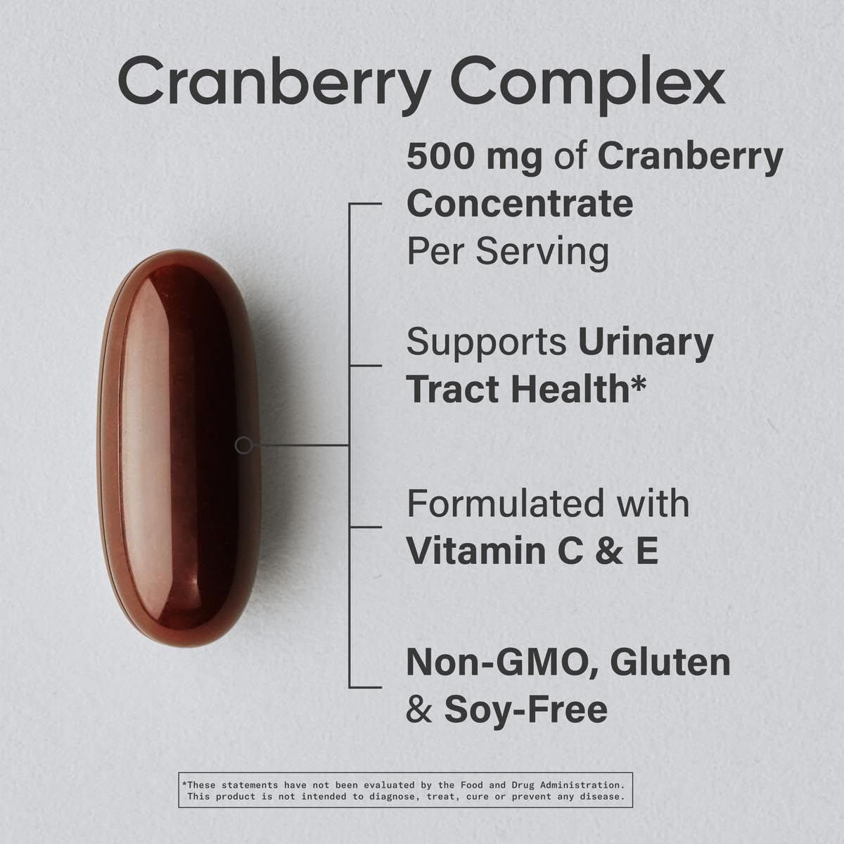 Sports Research Cranberry Fruit Complex Softgels – Urinary Tract Health Support | Pacran & Vitamins C & E