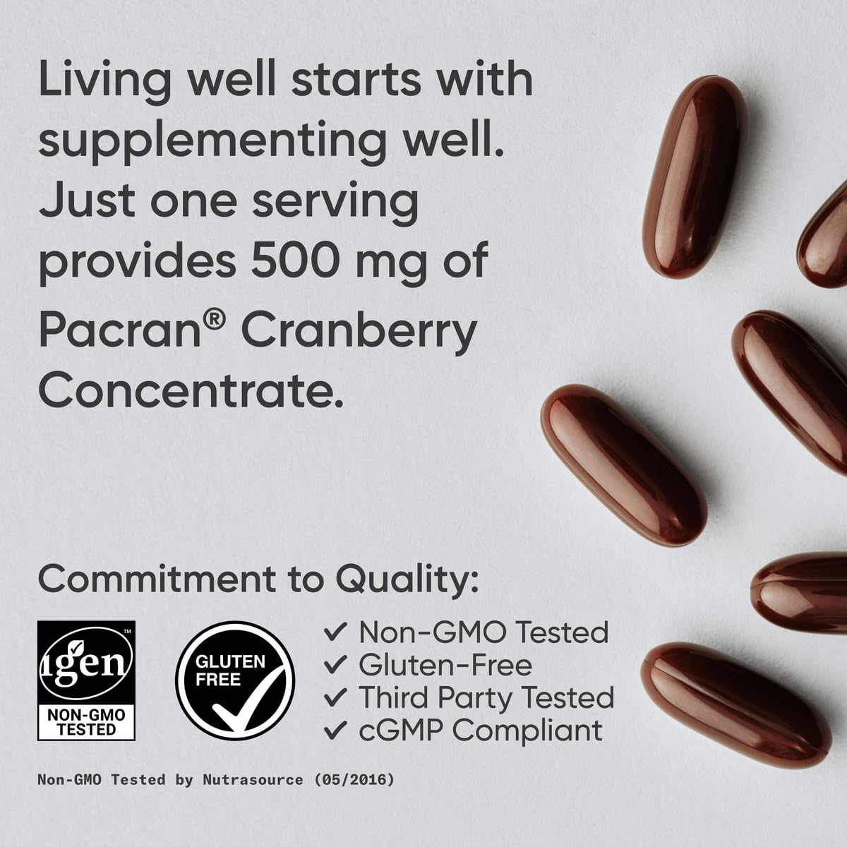 Sports Research Cranberry Fruit Complex Softgels – Urinary Tract Health Support | Pacran & Vitamins C & E