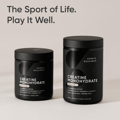 Sports Research Creatine Monohydrate – 5 g Micronized, 10.58 oz