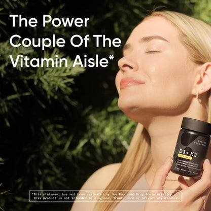Sports Research D3 + K2 with Coconut Oil – Vegan D3 5000 IU, K2 100 mcg MK-7 | 60 Softgels