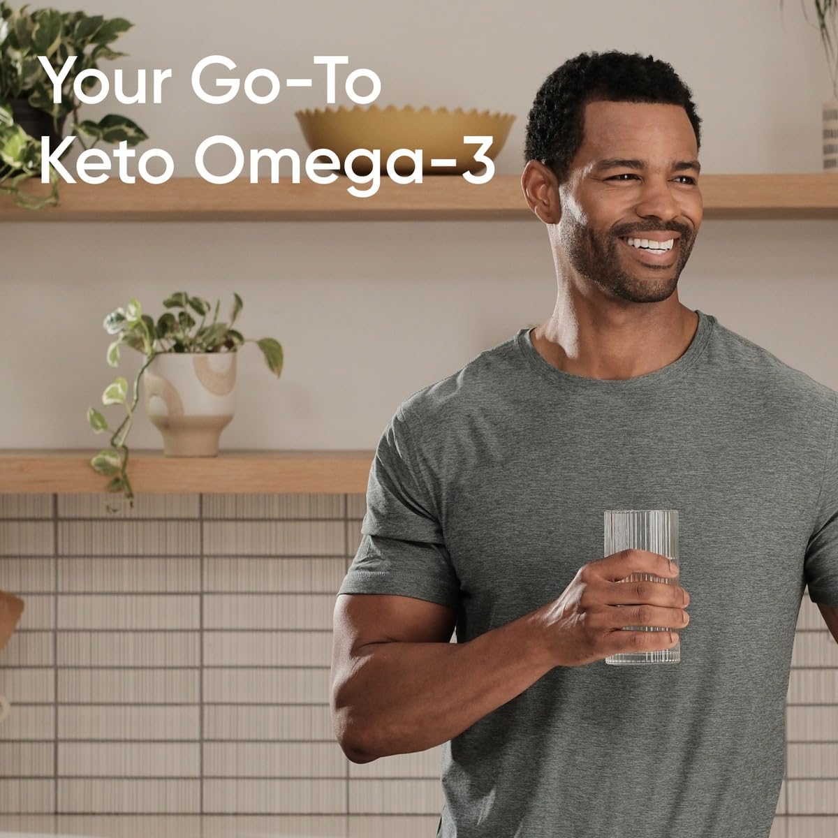 Keto Omega Fish Oil with Wild Salmon & Krill | 1200mg EPA/DHA - 120 Softgels