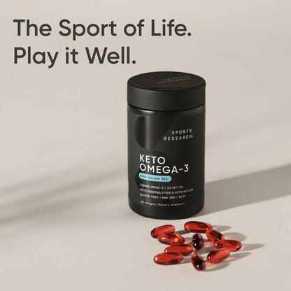 Keto Omega Fish Oil with Wild Salmon & Krill | 1200mg EPA/DHA - 120 Softgels