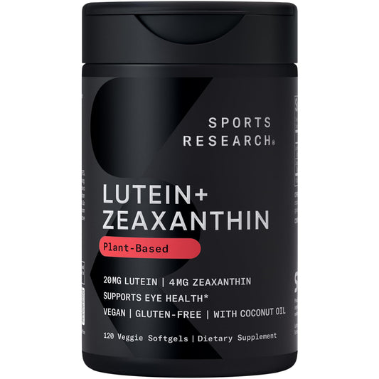 Sports Research Lutein & Zeaxanthin Capsules - Eye Health Support, 120 Veggie Softgels, Vegan & Non-GMO BritishVita | Premium UK Vitamins & Wellness Supplements