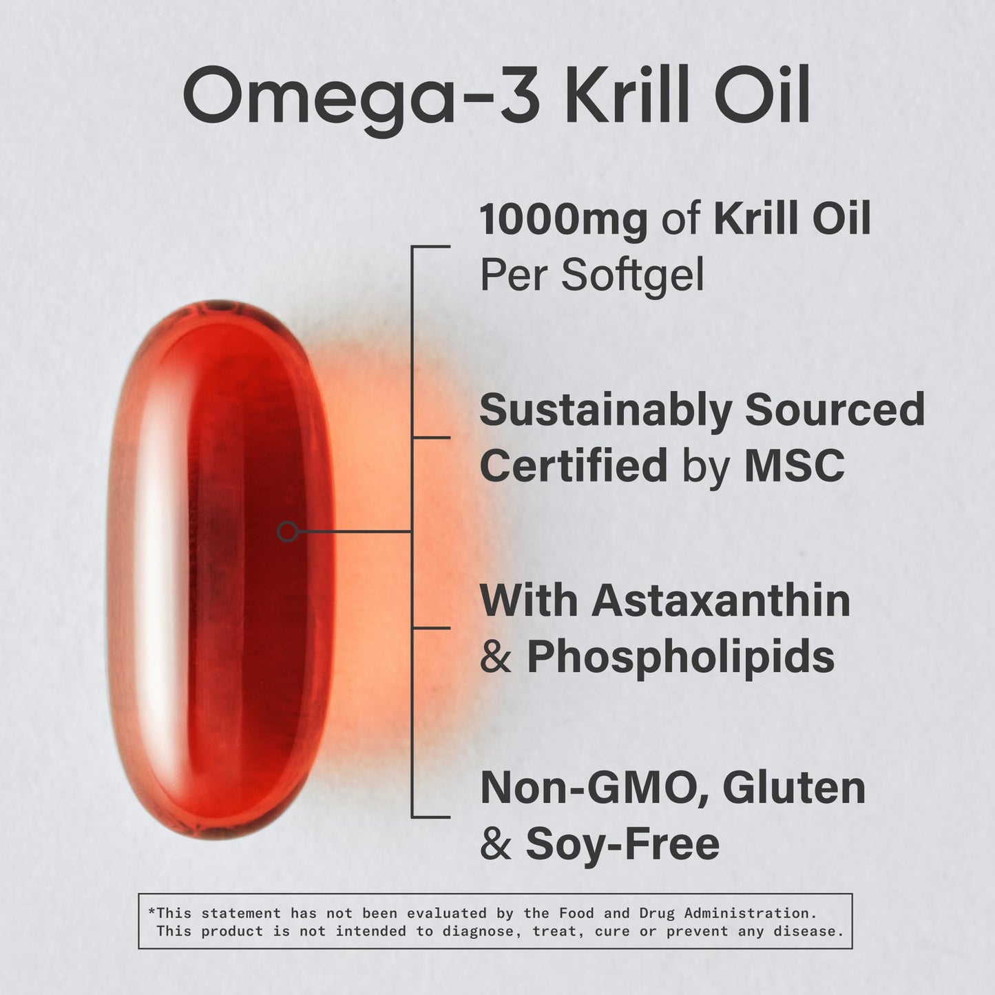 Sports Research Omega-3 Krill Oil 1000mg Double Strength – MSC Certified