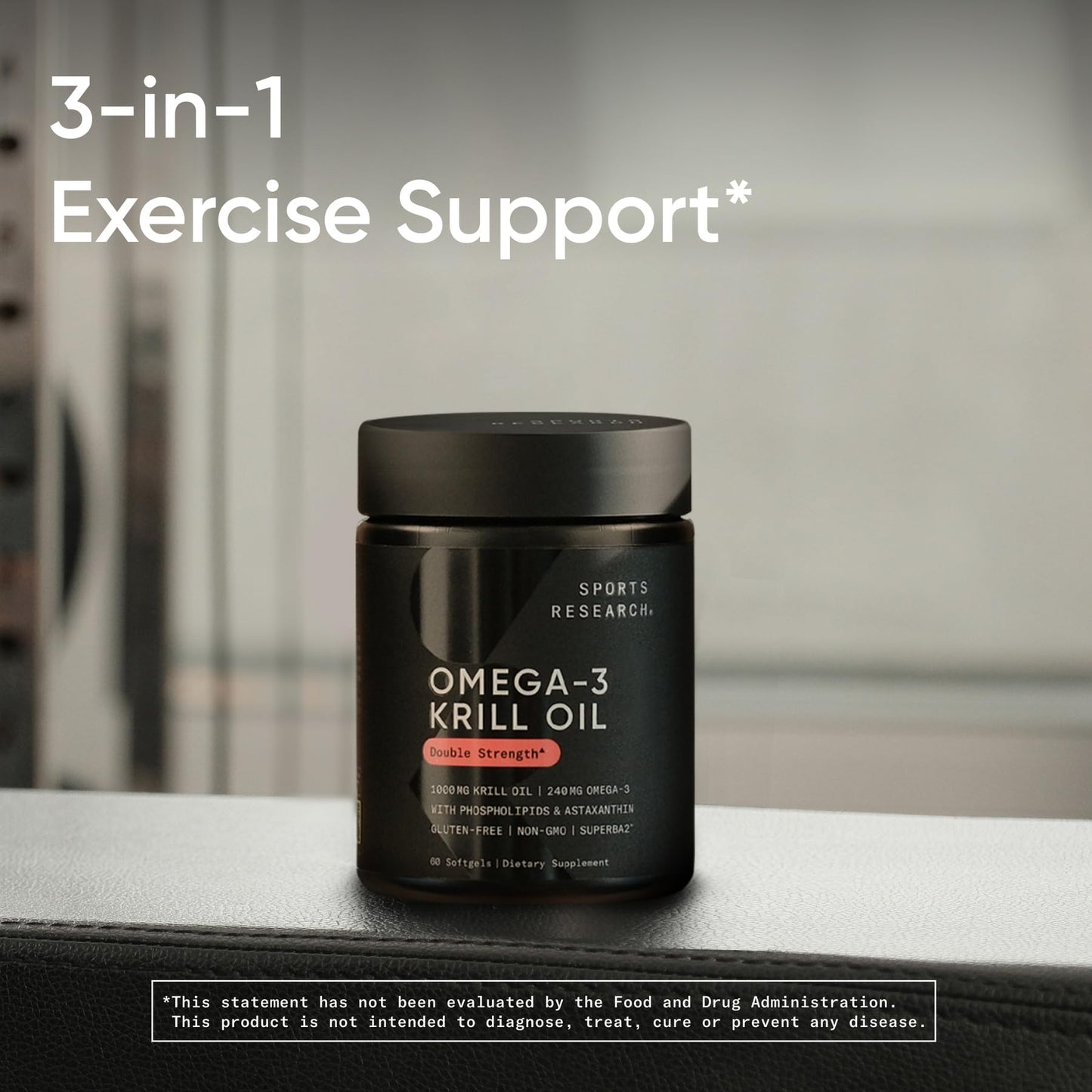Sports Research Omega-3 Krill Oil 1000mg Double Strength – MSC Certified