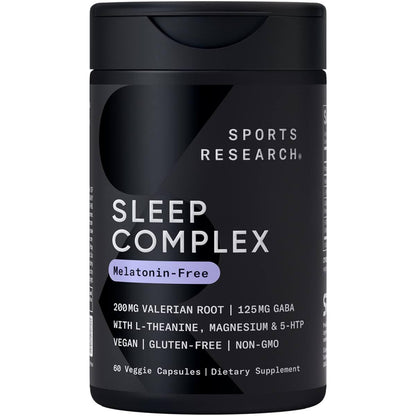 Sports Research Sleep Complex – Melatonin-Free Vegan Capsules (30 Servings)
