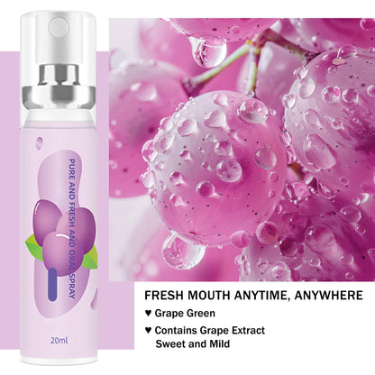 6PCS Fruit Mouth Spray – 3 Flavors Breath Freshener, Portable Long-Lasting Oral Care for Adults