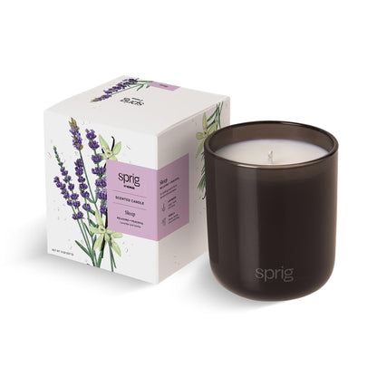 Sprig by Kohler Sleep Aromatherapy Candle – Lavender & Vanilla, 8 oz, 100% Soy-Coconut Wax