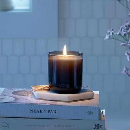 Sprig by Kohler Sleep Aromatherapy Candle – Lavender & Vanilla, 8 oz, 100% Soy-Coconut Wax