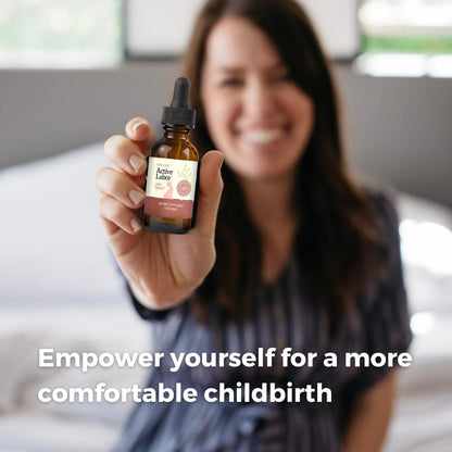 SPRIGS Active Labor 1 Oz – Herbal Birth Support Tincture with Blue Cohosh, Red Raspberry Leaf & Motherwort