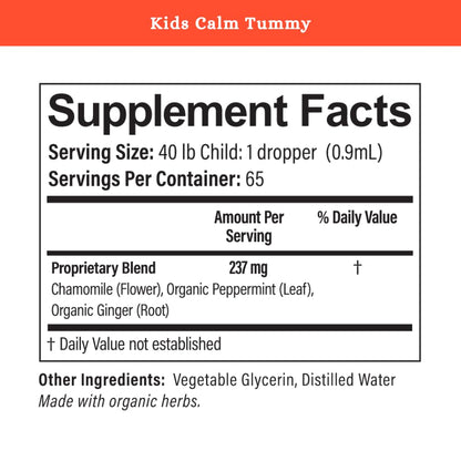 SPRIGS Kids Calm Tummy - 2 fl oz | Digestive Support for Children