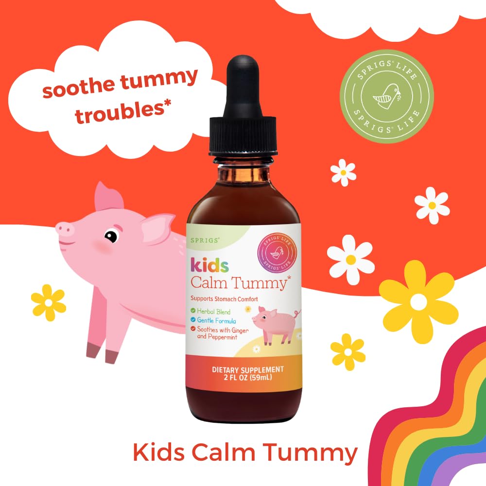 SPRIGS Kids Calm Tummy - 2 fl oz | Digestive Support for Children