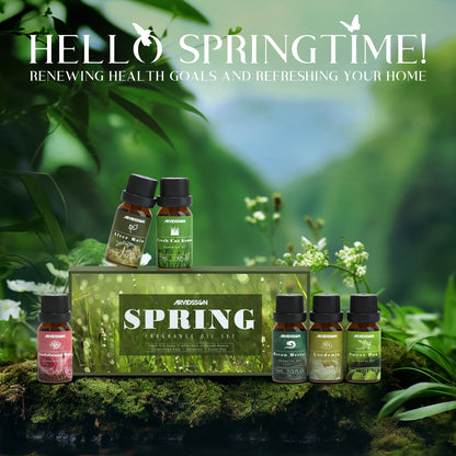 Spring Essential Oils Set - ARVIDSSON Natural Fragrance Oils for Diffuser & Candle Making