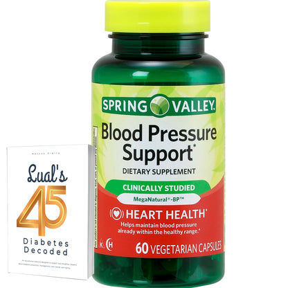 Spring Valley Blood Pressure Support, 60 Capsules | A to Zinc with LUAL