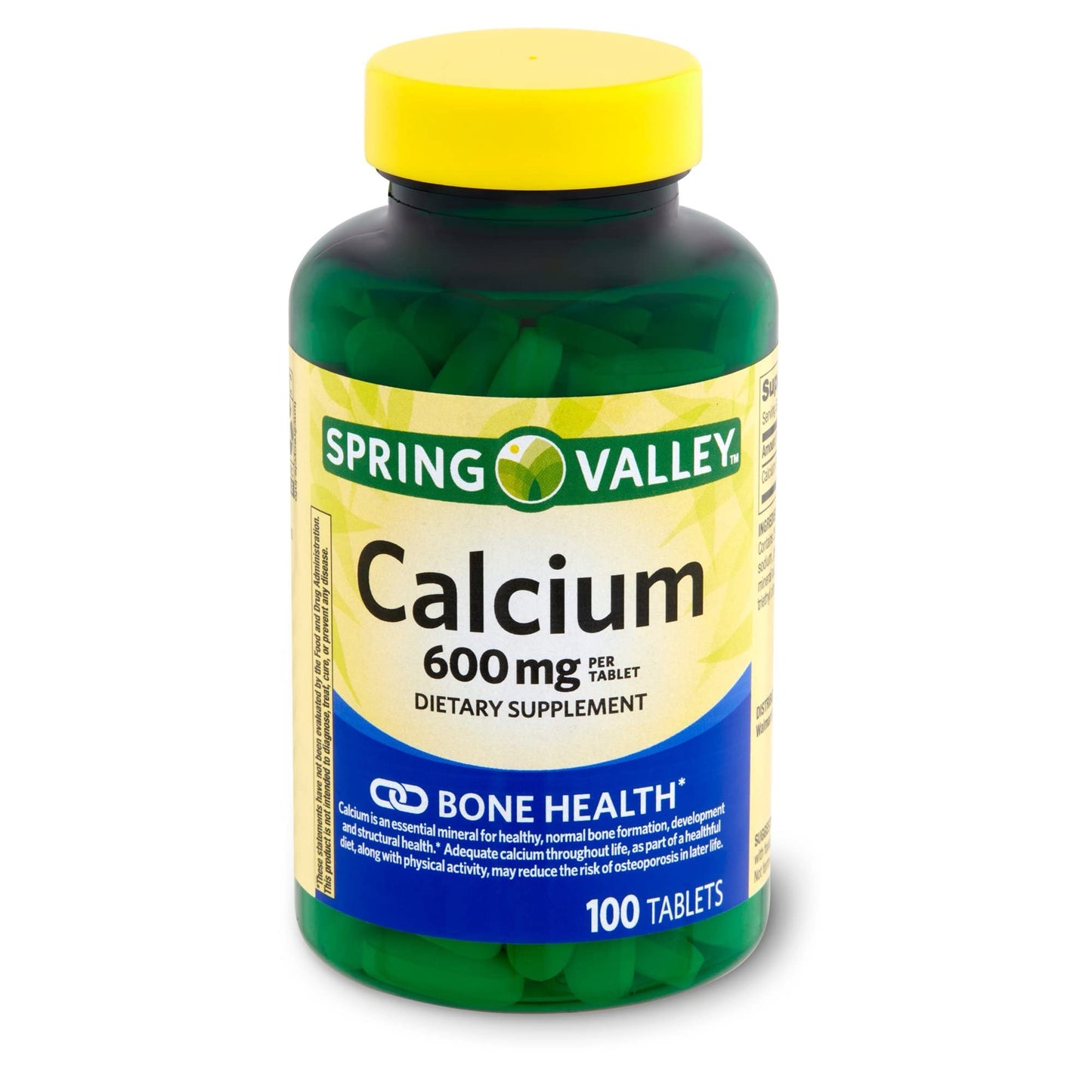 Spring Valley Calcium 600mg – Natural Bone Health, 100 Tablets (Pack of 3)