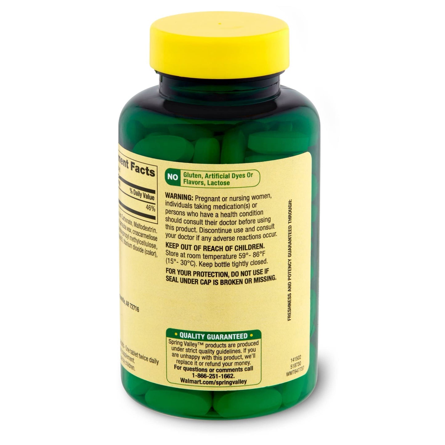 Spring Valley Calcium 600mg – Natural Bone Health, 100 Tablets (Pack of 3)