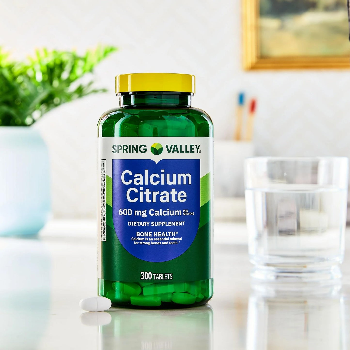 Spring Valley Calcium Citrate 600 mg, 300 Tablets – Bone & Joint Health | STS Sticker