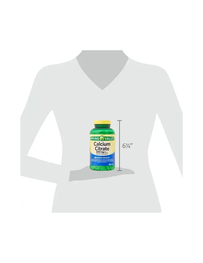 Spring Valley Calcium Citrate 600 mg, 300 Tablets – Bone & Joint Health | STS Sticker