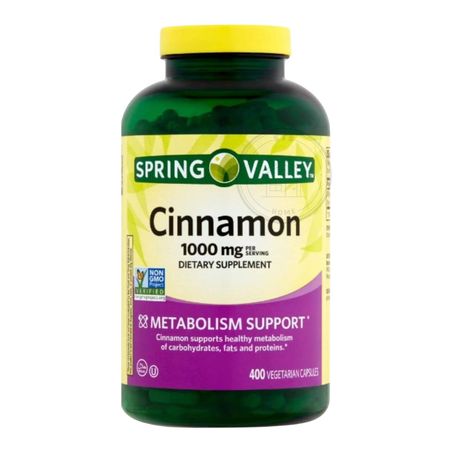 Spring Valley Cinnamon 1000 mg – 400 Count Dietary Supplement | Vegetarian Capsules + STS Sticker