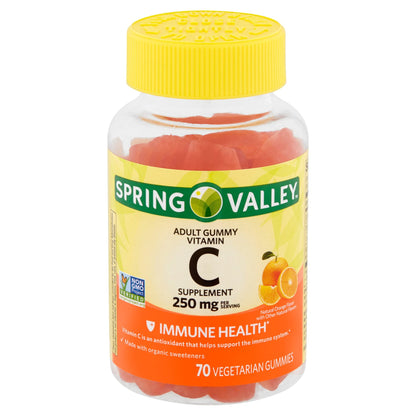 Spring Valley Gummie Vitamin C 240 mg – 70 Orange Gummies | Immune Support