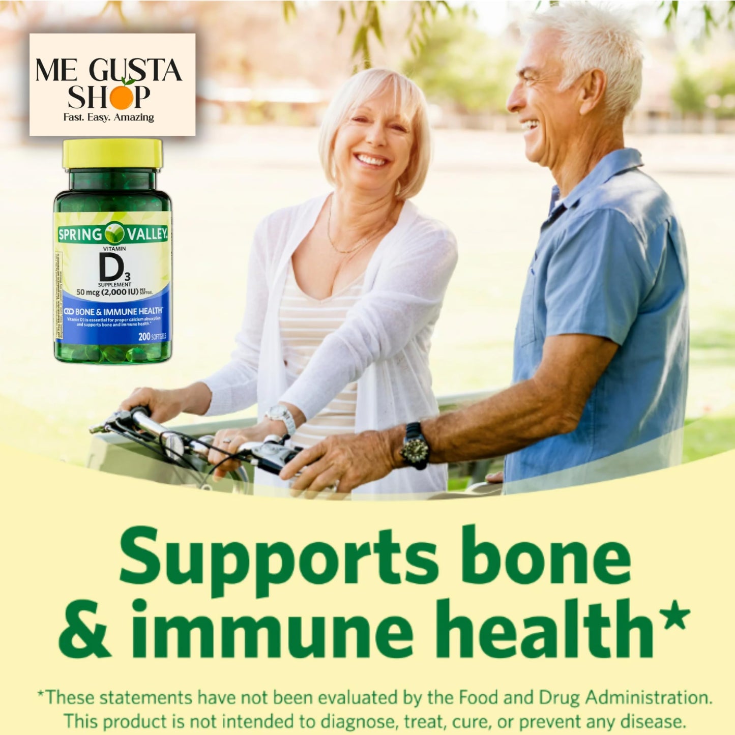 Spring Valley Vitamin D3 50 mcg (2000 IU) - 200 Count with Pill Organizer