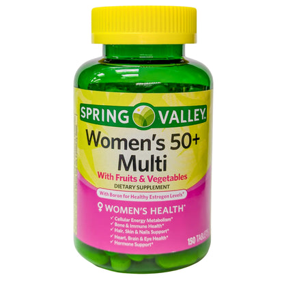 Spring Valley Women's 50+ Multi with Fruits & Vegetables - 150 Tablets