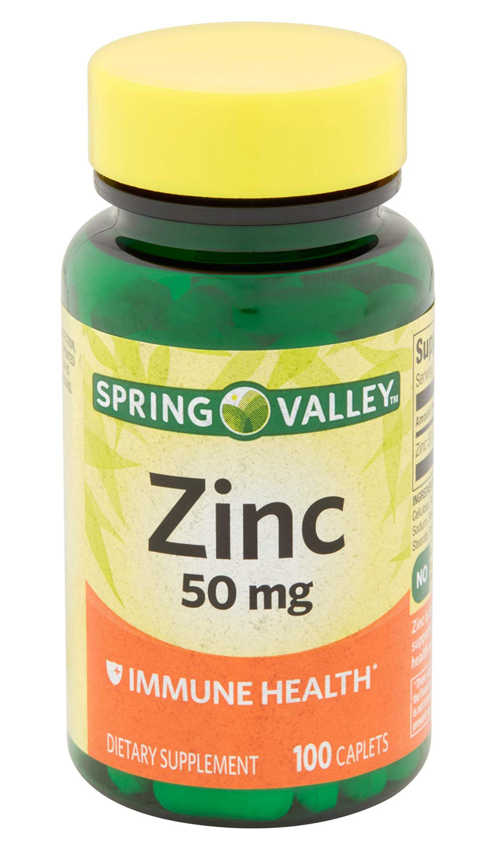 Spring Valley Zinc 50 mg – 200 Ct (2 Pack) | Daily Immune Support Supplement