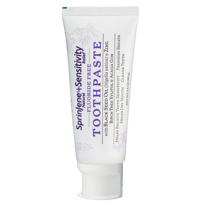 SprinJene Fluoride Free Toothpaste – Patented Black Seed Oil & Zinc | Made in USA