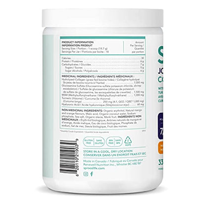 SPROOS Joint Collagen Mango Turmeric 337g | 7 g Collagen per Serving