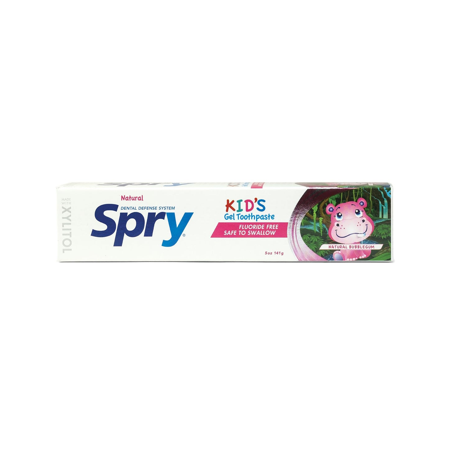 Spry Fluoride Free Kids Toothpaste – Bubble Gum, Xylitol, 5oz