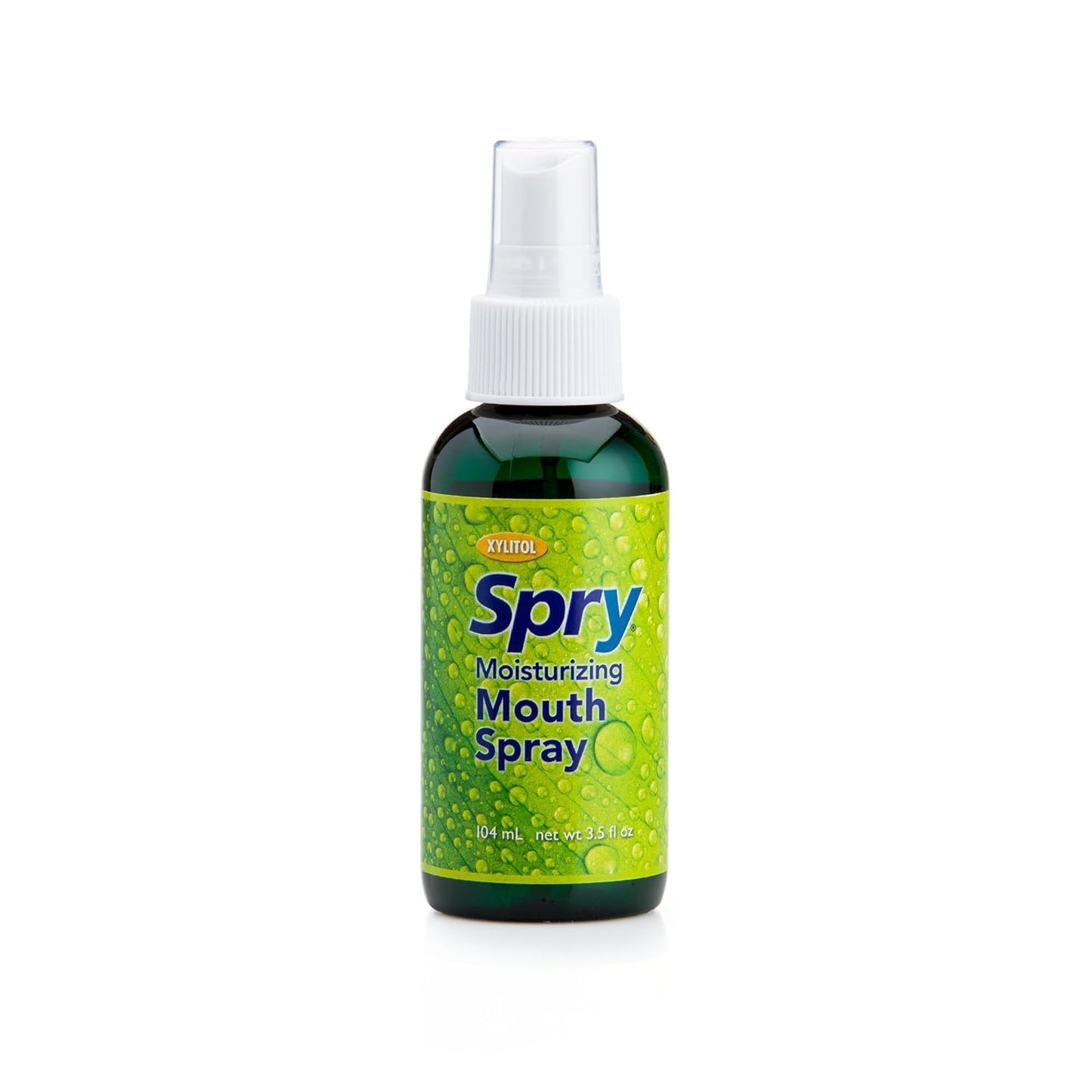 Spry Natural Xylitol Mouth Spray – Moisturizing Dry Mouth, Stop Bad Breath, Spearmint, 4.5 oz (Non-GMO)