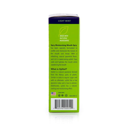 Spry Natural Xylitol Mouth Spray – Moisturizing Dry Mouth, Stop Bad Breath, Spearmint, 4.5 oz (Non-GMO)