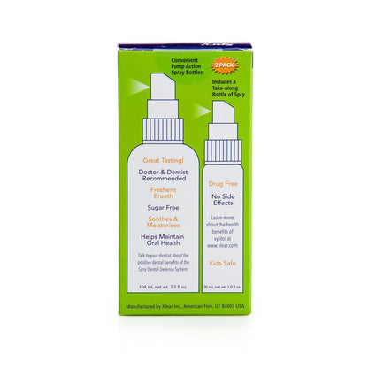 Spry Natural Xylitol Mouth Spray – Moisturizing Dry Mouth, Stop Bad Breath, Spearmint, 4.5 oz (Non-GMO)