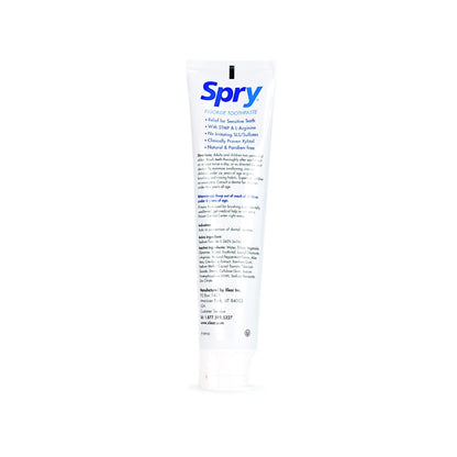 Spry Natural Xylitol Toothpaste 5oz – Fluoride, Whitening & Remineralizing (Pack of 1)