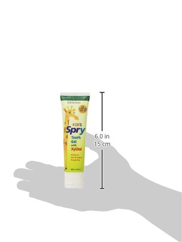 Spry Natural Xylitol Toothpaste for Baby, Toddler & Kids 3 Months+ - Fluoride Free (2x2oz)