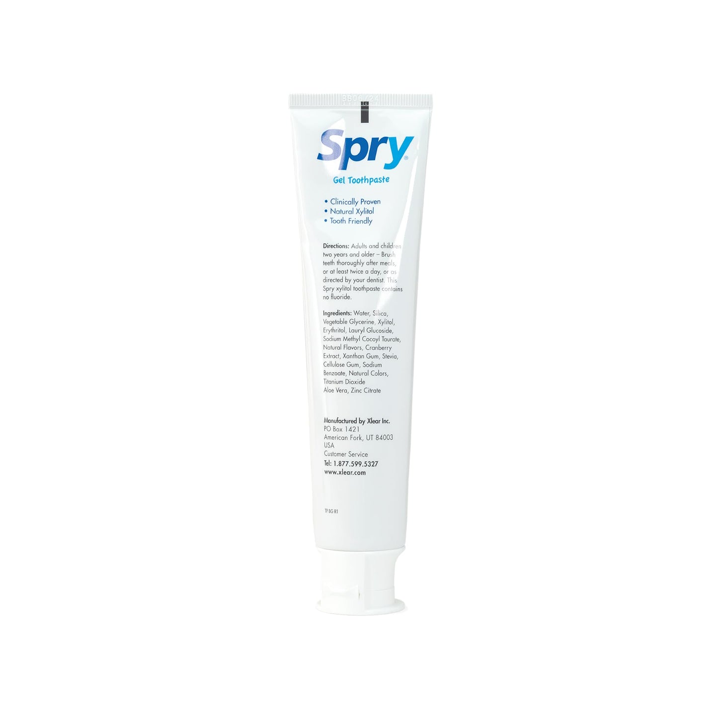 Spry Fluoride Free Kids Toothpaste – Bubble Gum, Xylitol, 5oz