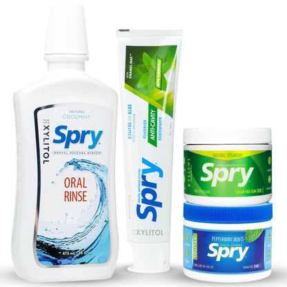 Spry Total Dental Health Kit - All Day Oral Care and Gum Health