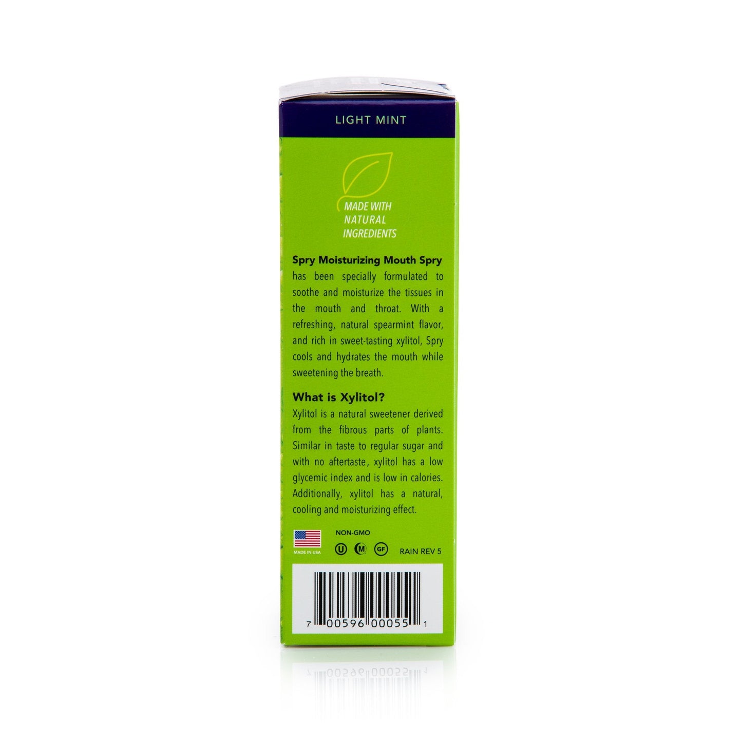 Spry Xylitol Moisturizing Dry Mouth Spray – Spearmint, 4.5 oz, Non-GMO