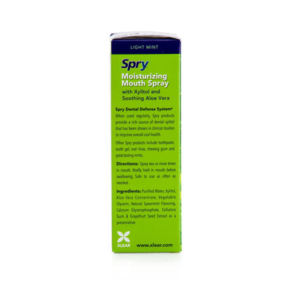 Spry Xylitol Moisturizing Dry Mouth Spray – Spearmint, 4.5 oz, Non-GMO
