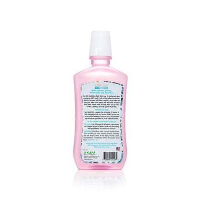 Spry Xylitol Mouthwash with Enamel Support — Fluoride Free, Alcohol Free, Bubble Gum (16 fl oz)