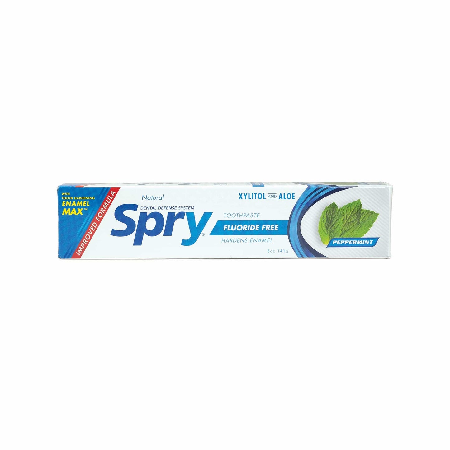 Spry Natural Xylitol Toothpaste 5oz – 6-Pack, Fluoride Free, Gentle for Sensitive Teeth, Peppermint