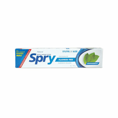 Spry Natural Xylitol Toothpaste 5oz – 6-Pack, Fluoride Free, Gentle for Sensitive Teeth, Peppermint